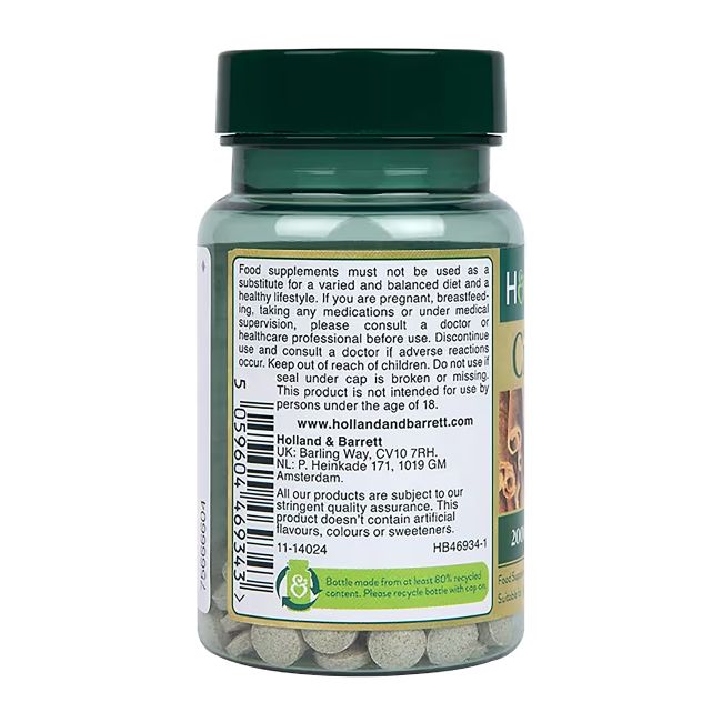 H&B cinamonas 2000 mg, 90 tablečių