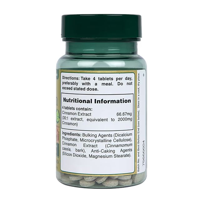 H&B cinamonas 2000 mg, 90 tablečių
