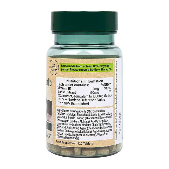 H&B bekvapis česnakas 1000 mg, 120 tablečių