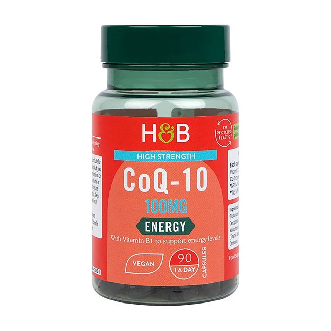 H&B HIGH STRENGTH kofermentas Q10 100 mg, 90 kapsulių