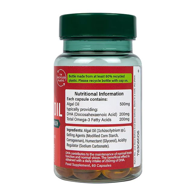 H&B VEGAN omega 3 žuvų taukai, 60 kapsulių