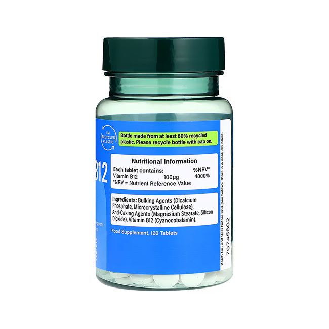 H&B vitaminas B12 100 µg, 120 tablečių