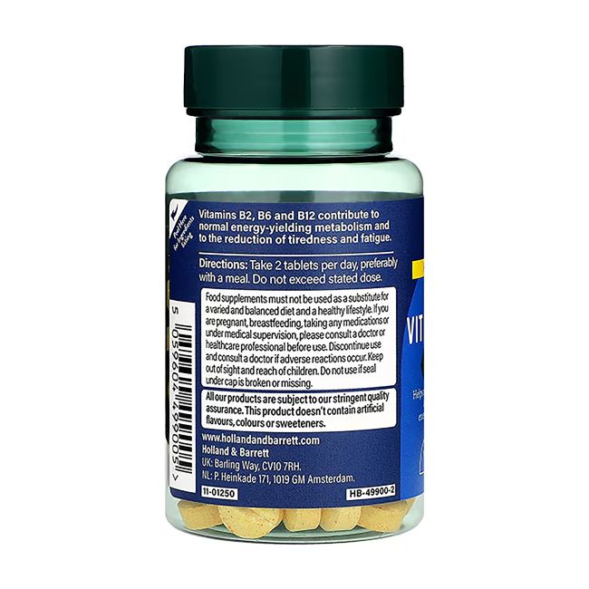 H&B HIGH STRENGTH COMPLETE B grupės vitaminų kompleksas, 120 tablečių