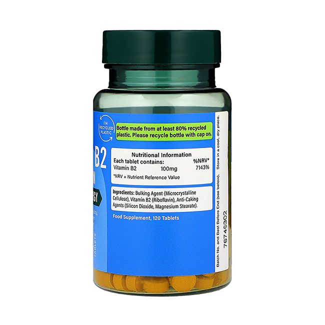 H&B vitaminas B2 (riboflavinas) 100 mg, 120 tablečių