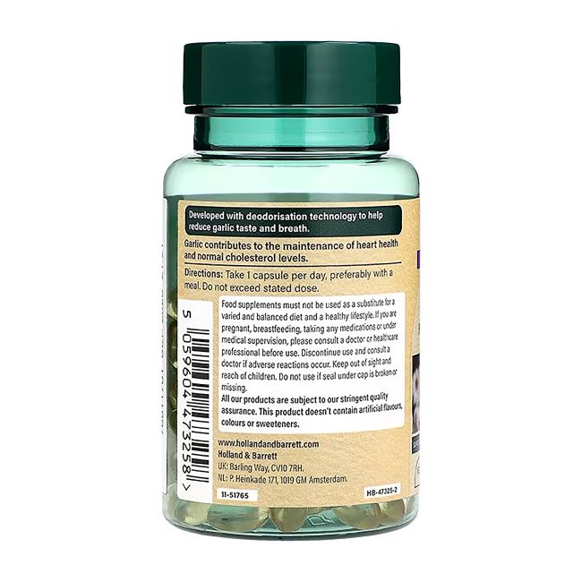 H&B HIGH STRENGTH česnakas 6000 mg, 120 kapsulių