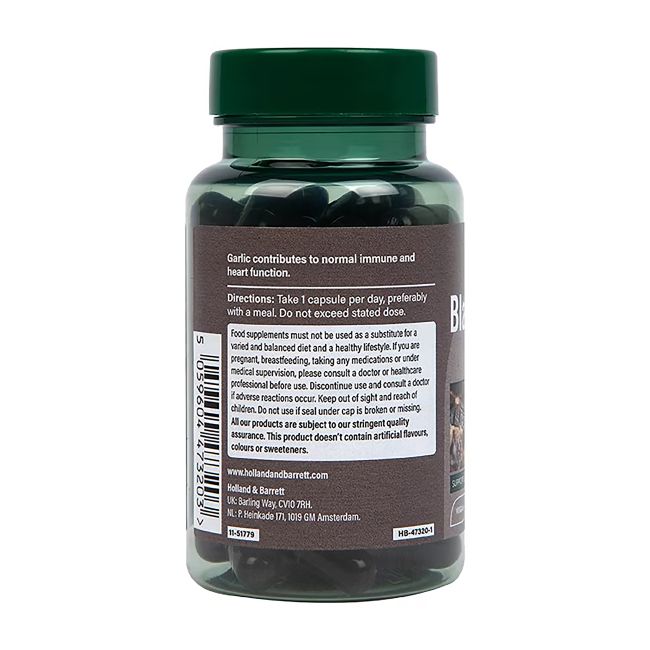 H&B juodasis česnakas 6000 mg, 60 kapsulių