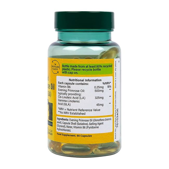 H&B šalto spaudimo nakvišų aliejus 500 mg, 90 kapsulių