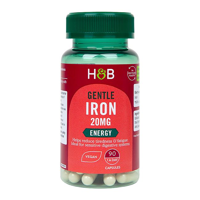 H&B geležis 20 mg, 90 kapsulių