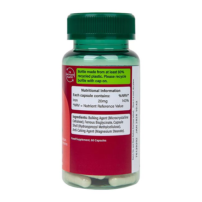 H&B geležis 20 mg, 90 kapsulių