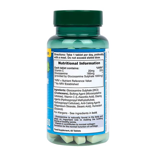 H&B HIGH STRENGTH gliukozamino sulfatas 1000 mg, 60 tablečių