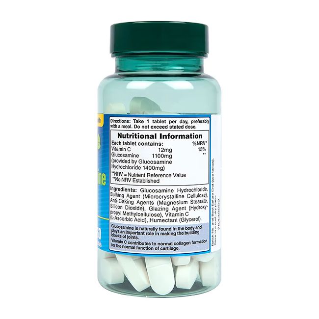 H&B MAX STRENGTH gliukozamino hidrochloridas 1400 mg, 60 tablečių