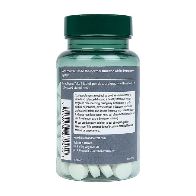 H&B HIGH STRENGTH cinkas 25 mg, 120 tablečių