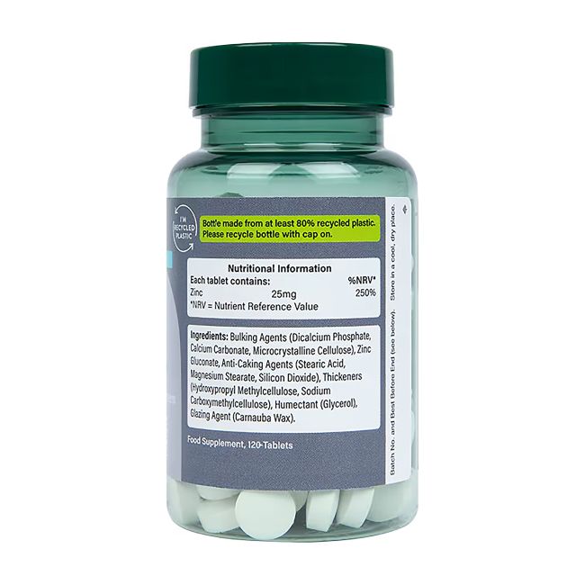 H&B HIGH STRENGTH cinkas 25 mg, 120 tablečių