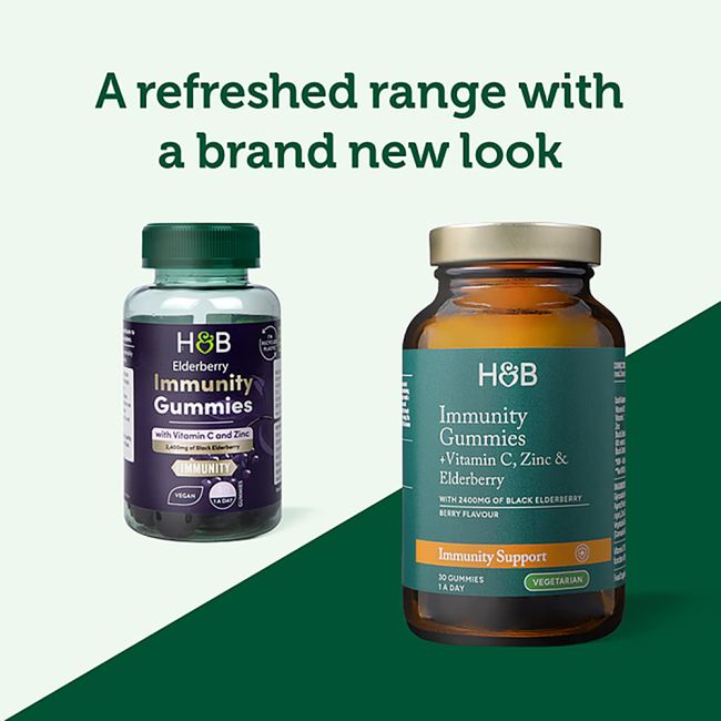 H&B šeivamedis imunitetui su vitaminu C ir cinku, 30 guminukų