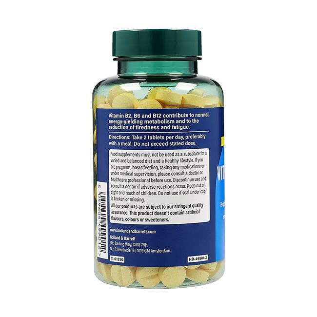 H&B HIGH STRENGTH COMPLETE B grupės vitaminų kompleksas, 240 tablečių