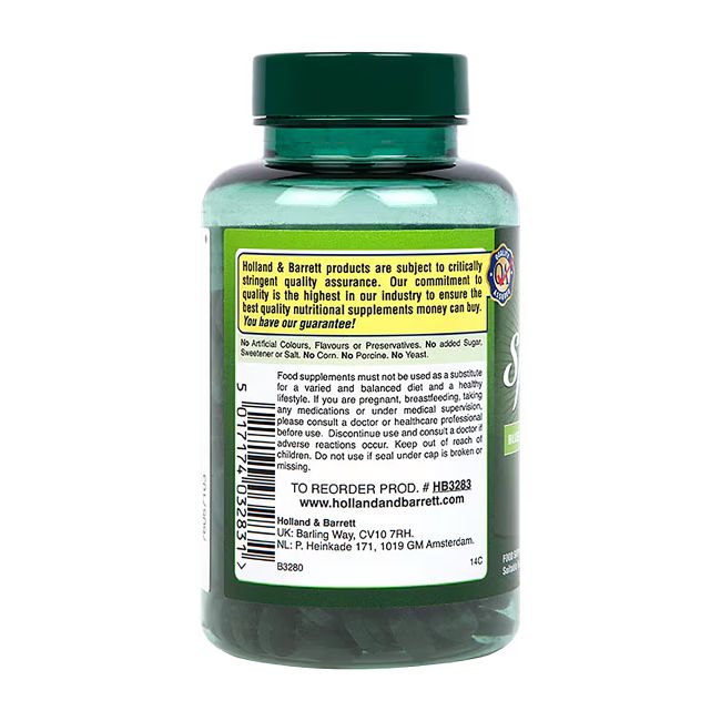 H&B spirulina 500 mg, 200 tablečių