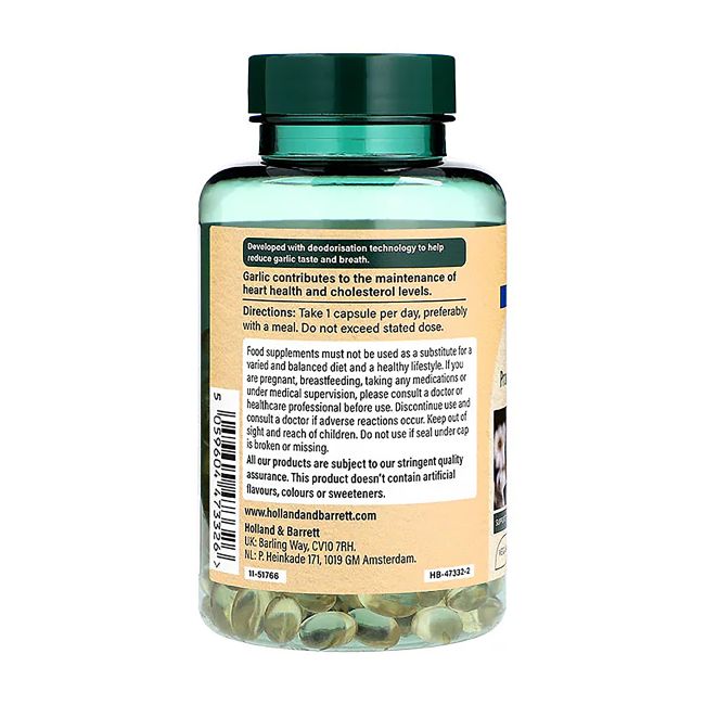 H&B SUPER STRENGTH česnakas 7500 mg, 240 kapsulių