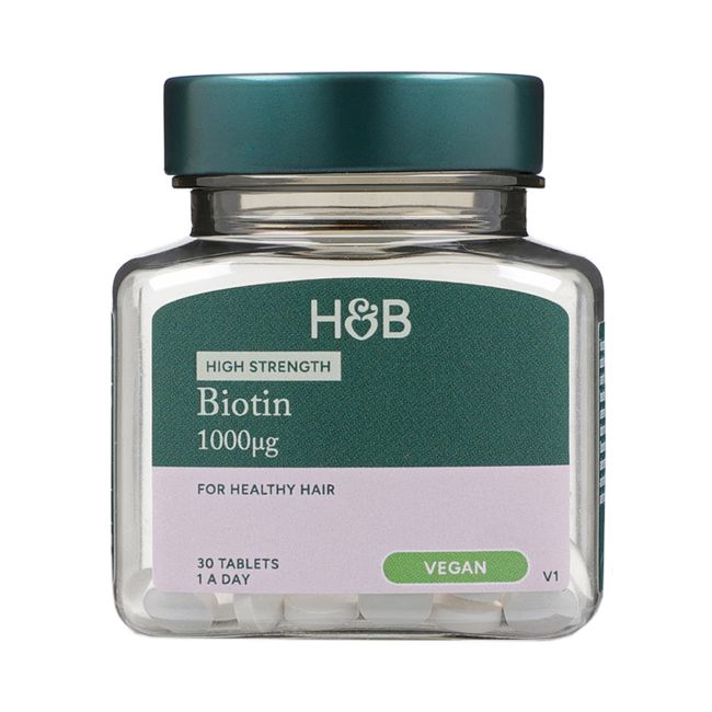 H&B biotinas 1000 µg, 30 tablečių