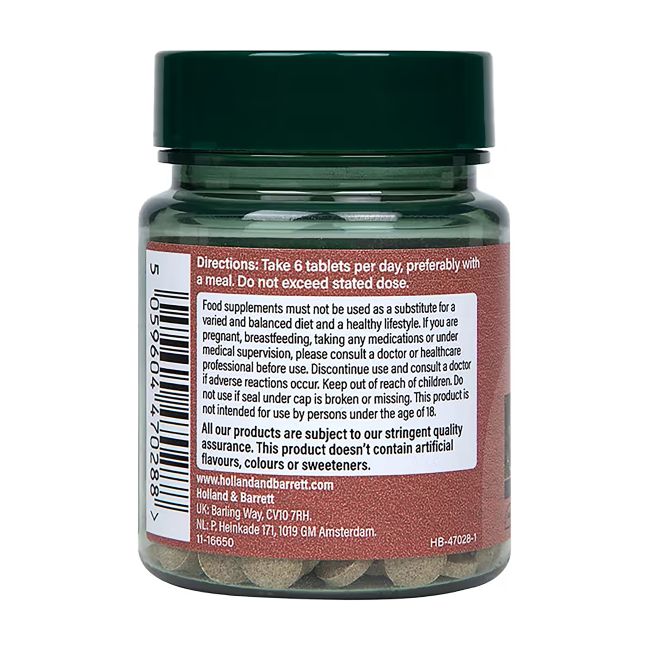 H&B erškėtuogės 4500 mg, 120 tablečių