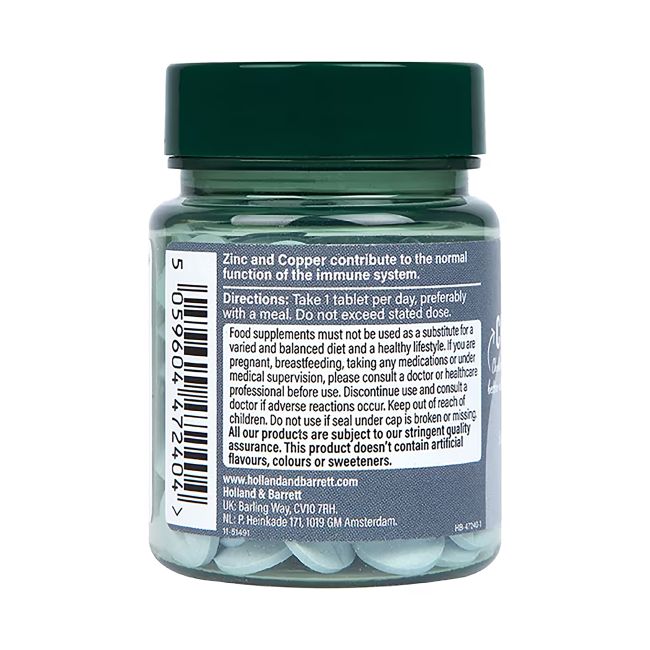 H&B CHELATED cinkas ir varis, 120 tablečių