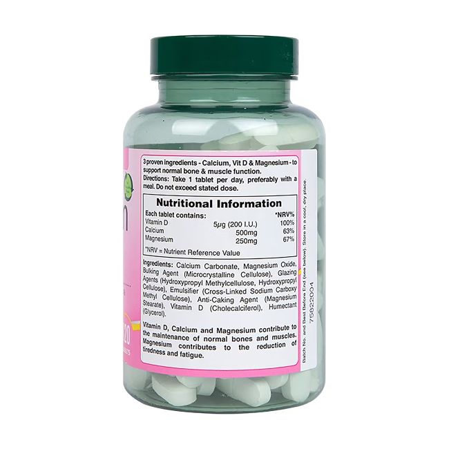 H&B kalcis, magnis ir vitaminas D, 120 tablečių