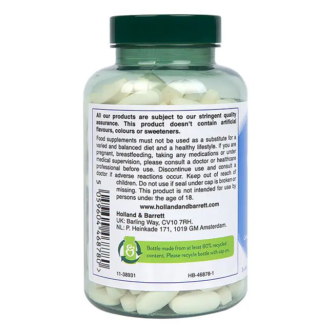 H&B HIGH STRENGTH kologenas 3000 mg su vitaminas C, 180 tablečių