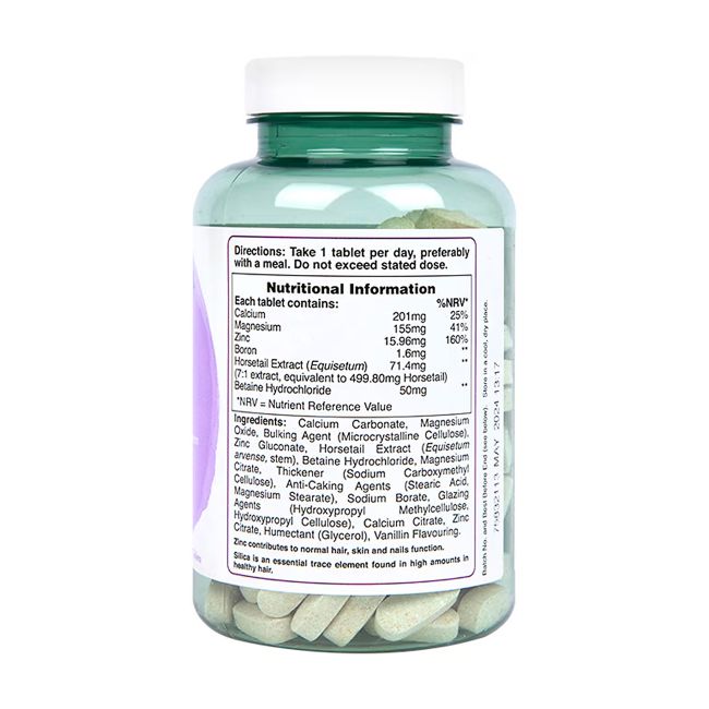 H&B VEGAN silicio kompleksas, 180 tablečių