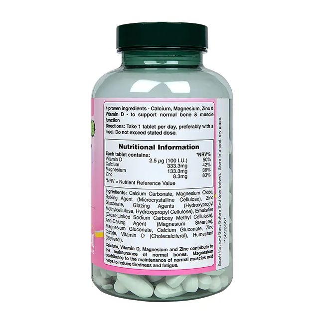 H&B kalcis, magnis, cinkas ir vitaminas D, 240 tablečių
