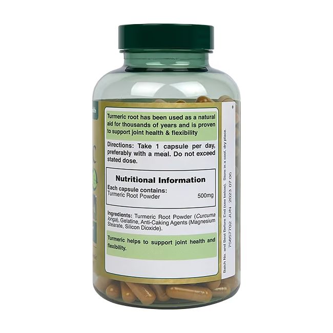 H&B ciberžolė 500 mg, 240 kapsulių