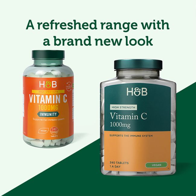 H&B vitaminas C 1000 mg, 240 tablečių