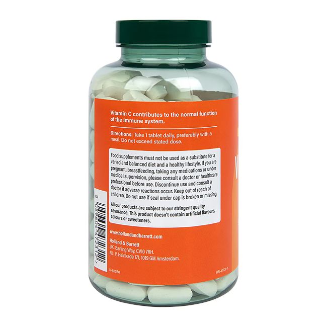 H&B HIGH STRENGTH SLOW RELEASE vitaminas C 1000 mg, 240 tablečių