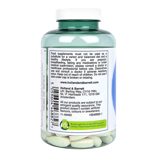 H&B HIGH STRENGTH jūrinis kolagenas 3000 mg ir vitaminas C, 180 tablečių