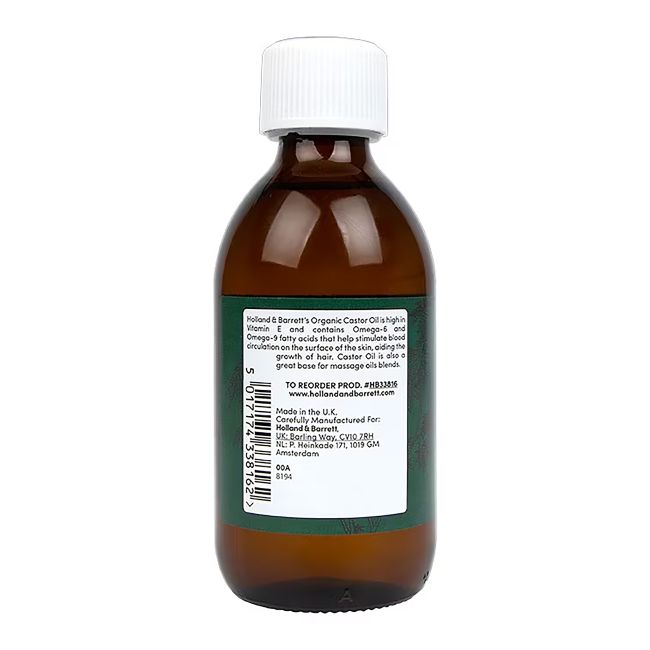 H&B ricinos aliejus, 250 ml
