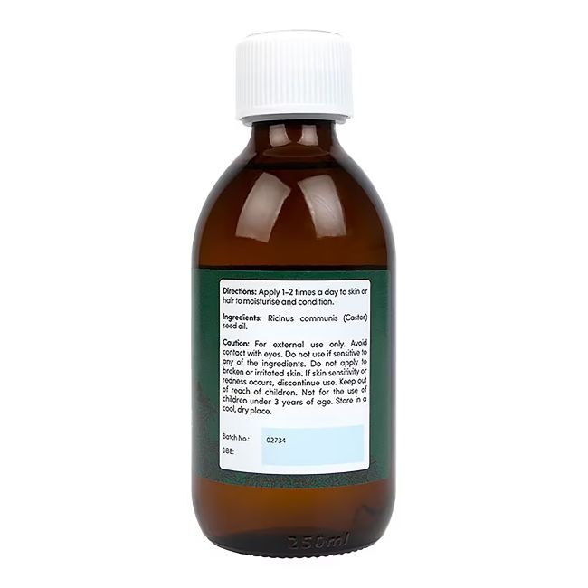 H&B ricinos aliejus, 250 ml