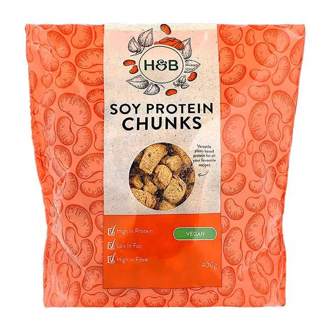 HOLLAND & BARRETT sojos baltymų gabaliukai, 400 g