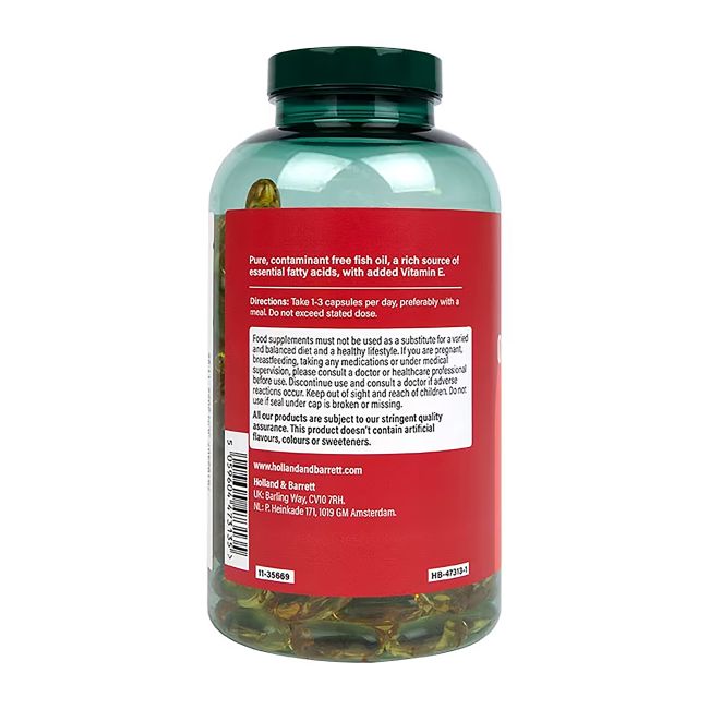 H&B omega 3 žuvų taukai 1500 mg, 240 kapsulių