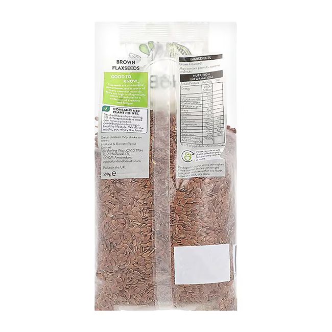 HOLLAND & BARRETT rudieji linų sėmenys, 500 g