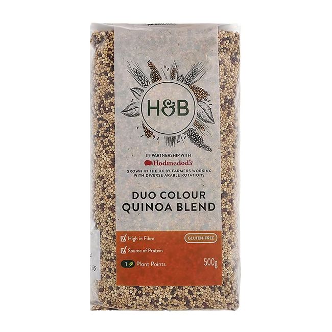 HOLLAND & BARRETT HODMEDOD'S DUO COLOUR QUINOA BLEND bolivinės balandos mišinys, 500 g