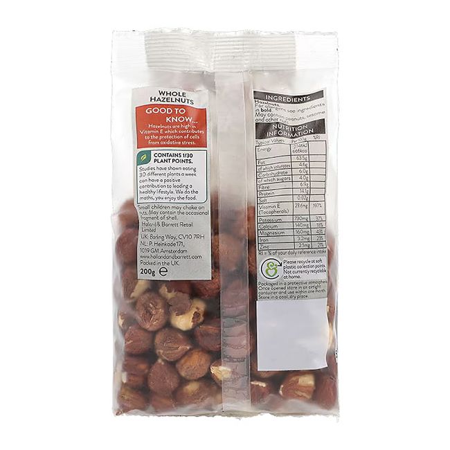 HOLLAND & BARRETT lazdyno riešutai, 200 g