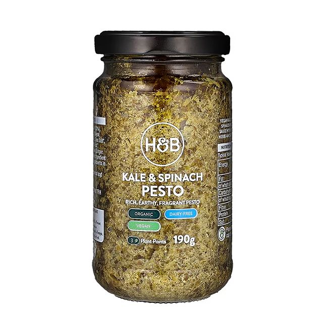 HOLLAND & BARRETT KALE & SPINACH PESTO padažas, 190 g