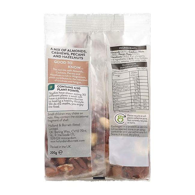 HOLLAND & BARRETT riešutų mišinys, 200 g