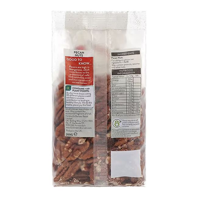 HOLLAND & BARRETT pekano riešutai, 200 g