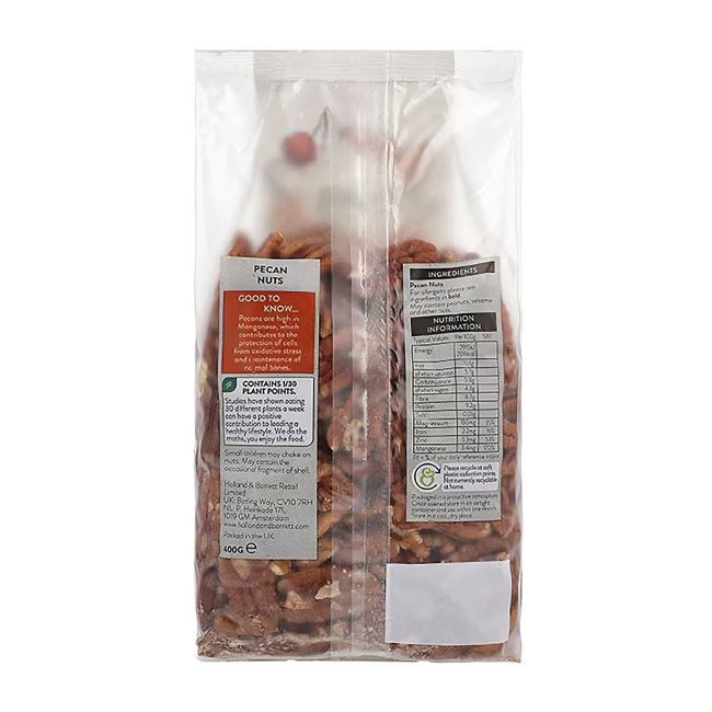 HOLLAND & BARRETT pekano riešutai, 400 g