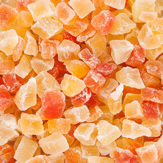 HOLLAND & BARRETT džiovinti ananasų ir papajų gabaliukai, 250 g