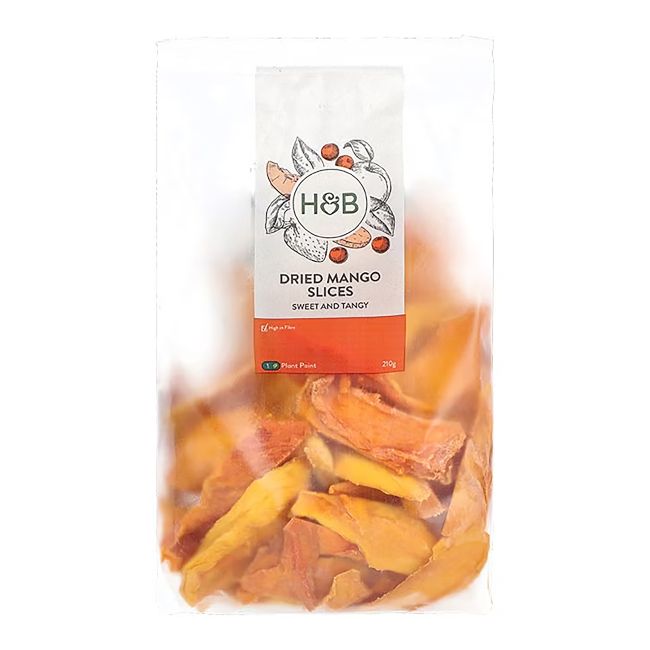 HOLLAND & BARRETT džiovinti mangų griežinėliai, 210 g