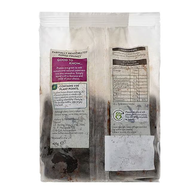HOLLAND & BARRETT džiovintos slyvos, 420 g
