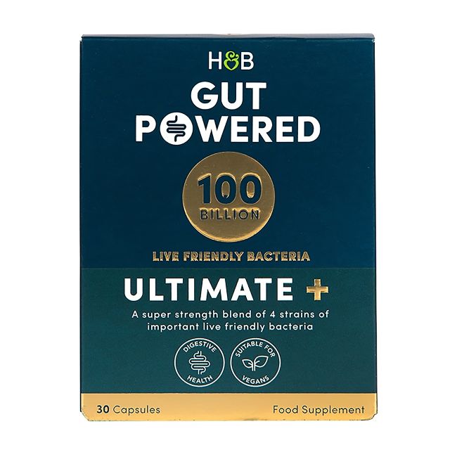 H&B GUT POWERED ULTIMATE+ gerosios bakterijos, 30 kapsulių