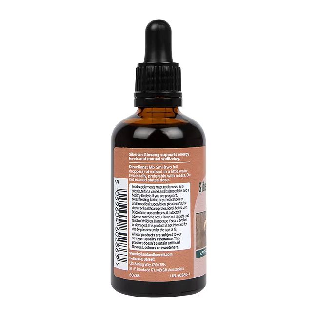 H&B sibiro ženšenis 1000 mg, skystis, 60 ml