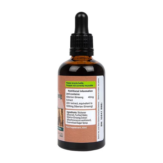 H&B sibiro ženšenis 1000 mg, skystis, 60 ml