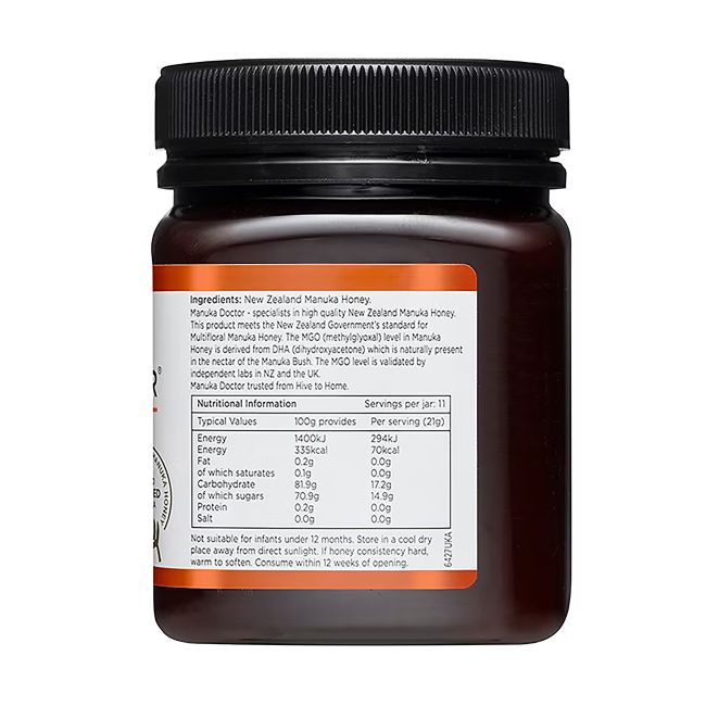 MANUKA DOCTOR MONOFLORAL MANUKA HONEY MGO 40 medus, 250 g